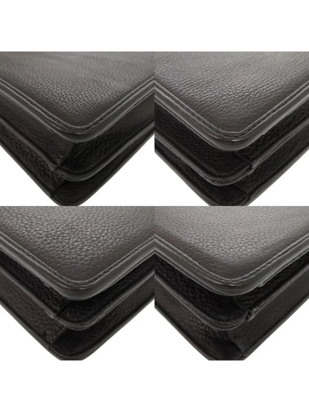 Versace Vintage Sunburst Leather Black Business